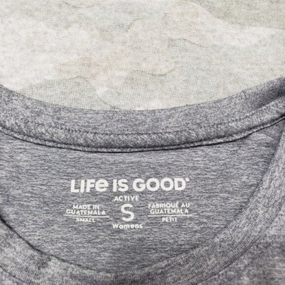 Life Is Good Top Womens Small Gray Pullover Long Sleeve - Picture 3 of 6